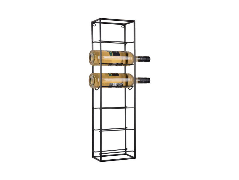 Wieszak na wino SINGLE, na 6 butelek, 66 x 12 x 18 cm 447839