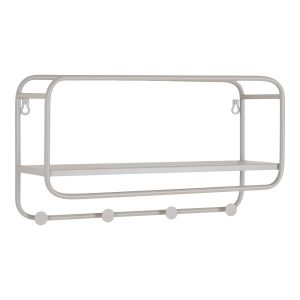 WIESZAK/PÓŁKA Feira 45x15x25 cm szara METALOWA zaokrąglona 656844 WIESZAK/PÓŁKA Feira 45x15x25 cm szara METALOWA zaokrąglona 656844