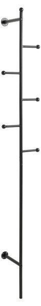 WIESZAK ŚCIENNY Aspen wiszący czarny wąski loft industrial 299526