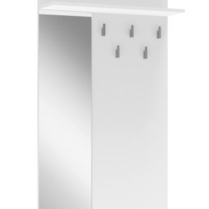 Wieszak ścienny LIMA PR-1 70cm biały z lustrem 1002021 Wieszak ścienny LIMA PR-1 70cm biały z lustrem 1002021