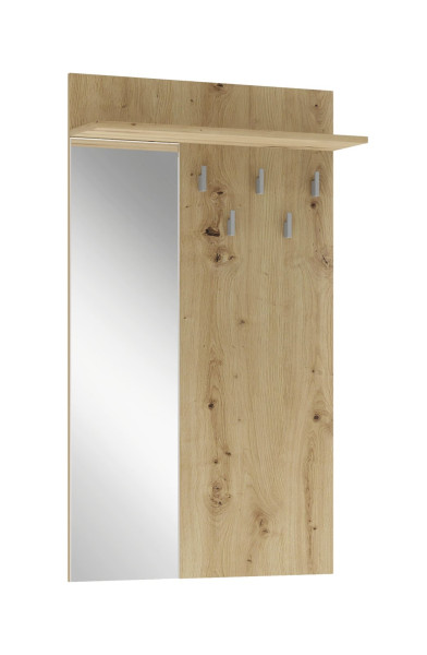 Wieszak ścienny LIMA PR-1 70cm dąb artisan z lustrem 1002018