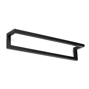 Wieszak ścienny na ręcznik 40 cm czarny metalowy 990815