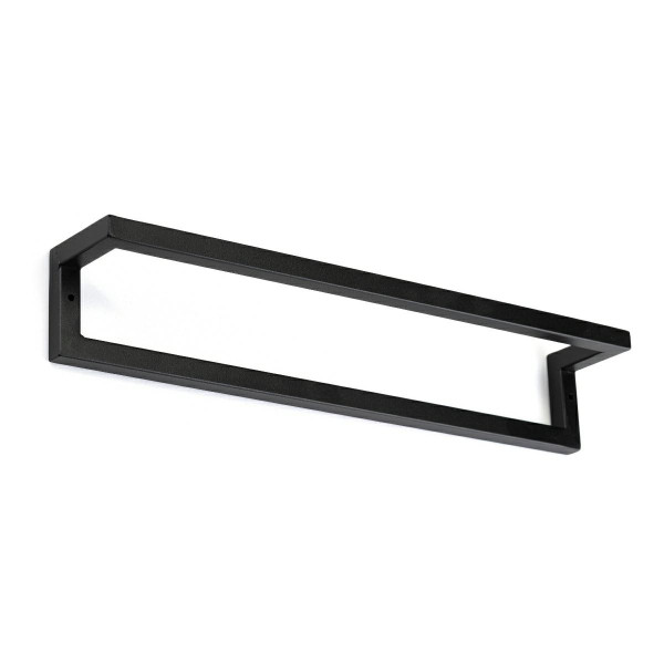 Wieszak ścienny na ręcznik 40 cm czarny metalowy 990815