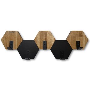 Wieszak ścienny na ubrania Hexagon 56cm 468858