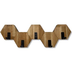 Wieszak ścienny na ubrania Hexagon 56cm 468857