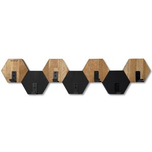 Wieszak ścienny na ubrania Hexagon 77cm 468856