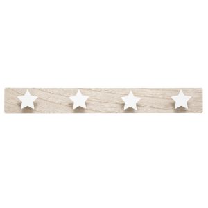 Wieszak ścienny Stars na ubrania gwiazdki dla dzieci 4 haczyki 948781 Wieszak ścienny Stars na ubrania gwiazdki dla dzieci 4 haczyki 948781