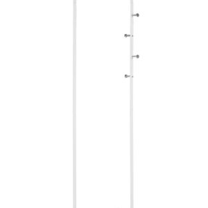 Wieszak stojący biały metalowy 50 x 175 cm 306052 Wieszak stojący biały metalowy 50 x 175 cm 306052