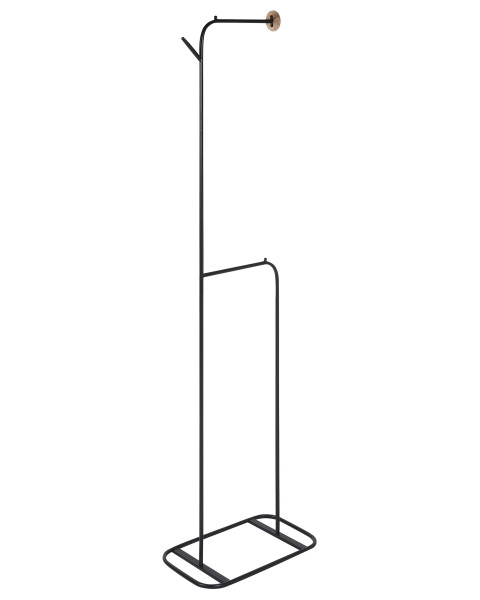 Wieszak stojący czarny metalowy 171 cm 452798