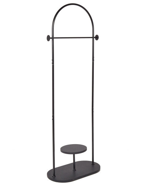 Wieszak stojący czarny metalowy 174 cm 452837