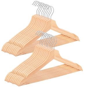 Wieszaki na ubrania drewniane 20 szt. 390698 Wieszaki na ubrania drewniane 20 szt. 390698