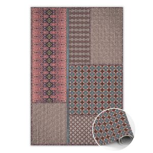 Winylowy dywan Aztecki deseń 100 x 150 cm 433773 Winylowy dywan Aztecki deseń 100 x 150 cm 433773