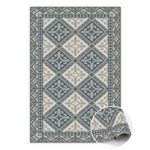 Winylowy dywan Geometryczne ornamenty 140 x 210 cm 450805 Winylowy dywan Geometryczne ornamenty 140 x 210 cm 450805
