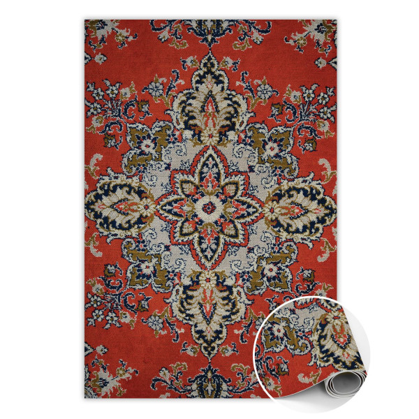 Winylowy dywan Retro wschodni styl 120 x 180 cm 457252