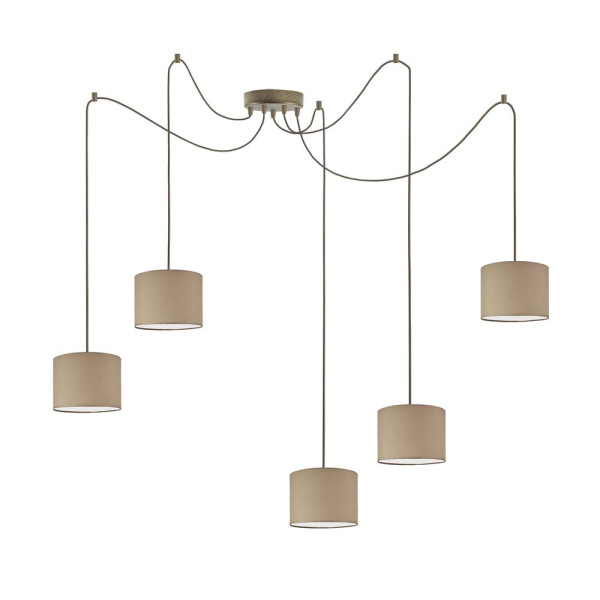Wisząca lampa sufitowa WAIKIKI W5 Stare Złoto - Beżowy 883554