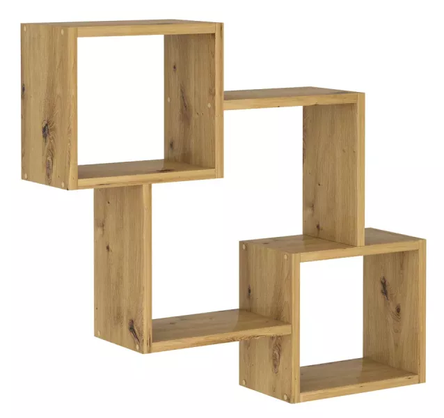 Wisząca półka na książki w kolorze dąb artisan - Tivon 256352