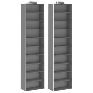 Wisząca półka Szary 30 x 15 x 120 cm Tkanina vidaXL 473281 Wisząca półka Szary 30 x 15 x 120 cm Tkanina vidaXL 473281