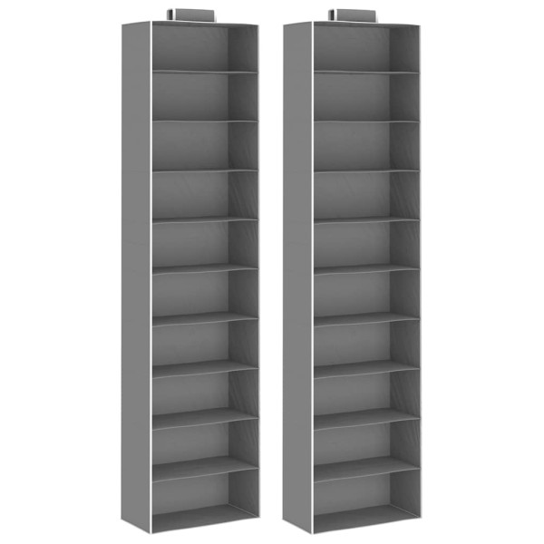 Wisząca półka Szary 30 x 15 x 120 cm Tkanina vidaXL 473281