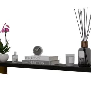 Wisząca półka w stylu glamour złoty + czarny – Zeero 774090