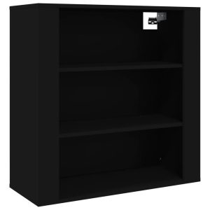 Wisząca szafka Czarny Materiał drewnopochodny vidaXL 133616 Wisząca szafka Czarny Materiał drewnopochodny vidaXL 133616