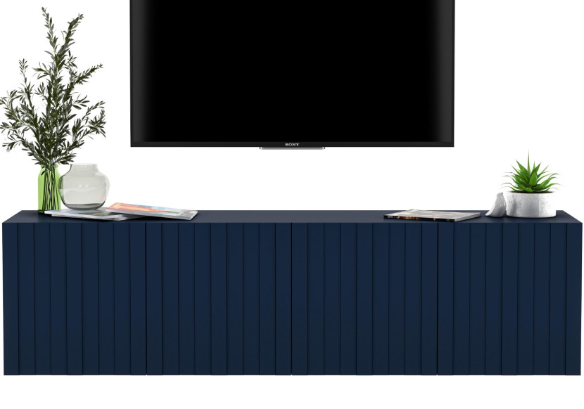 Wisząca szafka Glamour Komoda RTV Granatowy 150 cm 58090