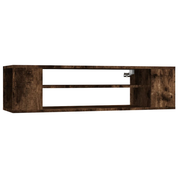 Wisząca szafka pod TV przydymiony dąb 100x30x26.5 cm 857625