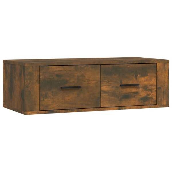 Wisząca szafka pod TV przydymiony dąb 80x36x25 cm 866609