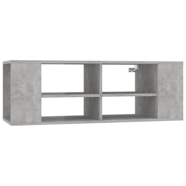 Wisząca szafka pod TV szarość betonu 102x35x35 cm 867807