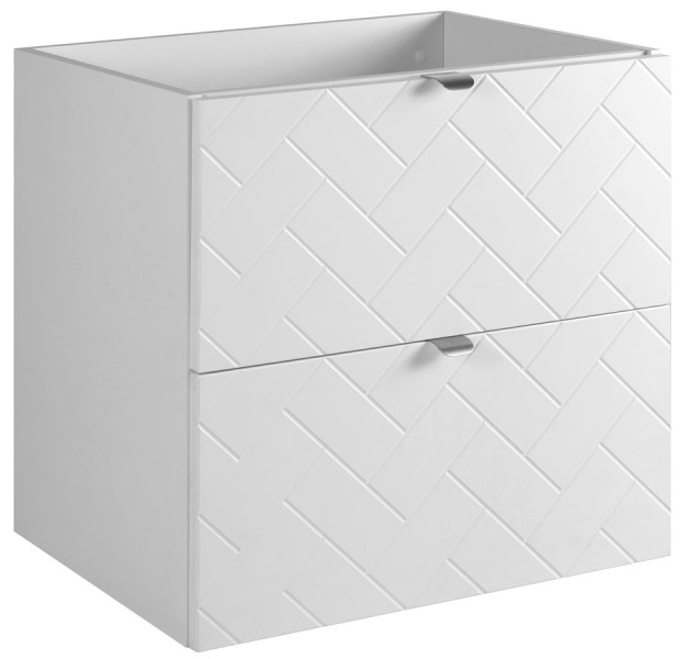 Wisząca szafka pod umywalkę z 2 szufladami - Luax 390597