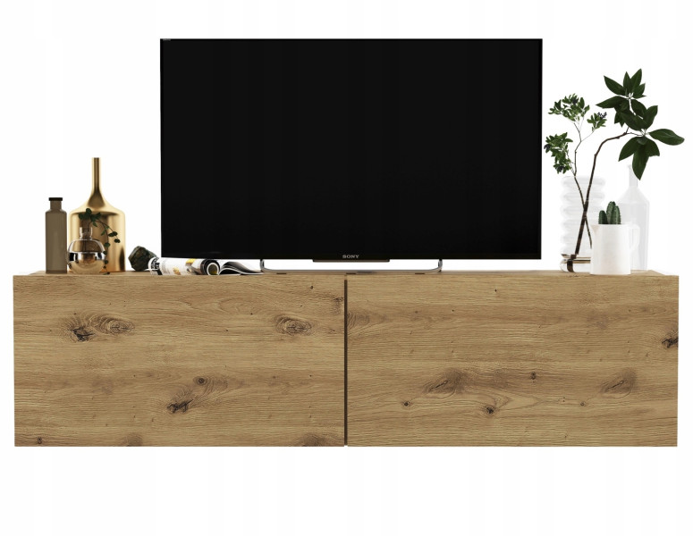 Wisząca szafka RTV 120 cm mała komoda artisan 58116