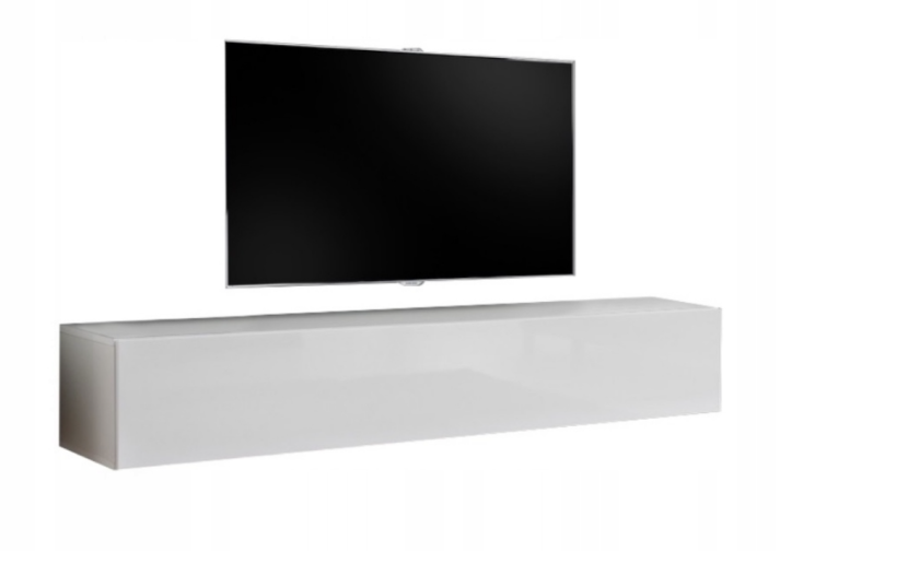 Wisząca Szafka RTV 140cm Biały połysk BLIX w 5dni 809030
