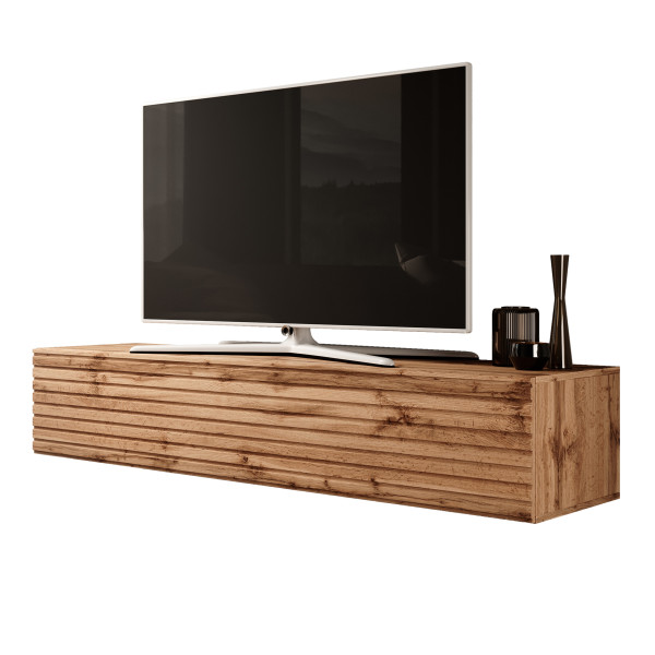 Wisząca szafka rtv 160 cm VAREO dąb wotan 834002