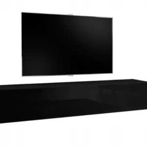 Wisząca Szafka RTV 180cm Czarny połysk SIX w 5 dni 804361 Wisząca Szafka RTV 180cm Czarny połysk SIX w 5 dni 804361