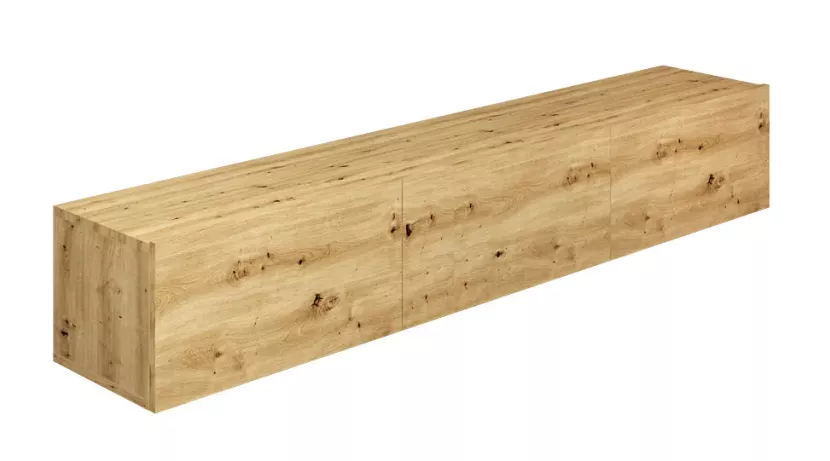 Wisząca szafka RTV dąb artisan - Tieno 234187