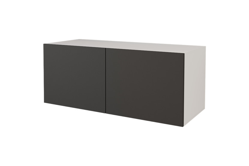 Wisząca szafka RTV system Push-to-Open ELIO-W - 100x40x40 cm -Biały 655021
