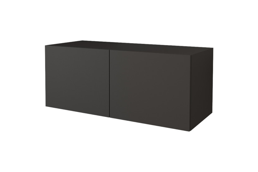 Wisząca szafka RTV system Push-to-Open ELIO-W - 100x40x40 cm -Czarny 655010
