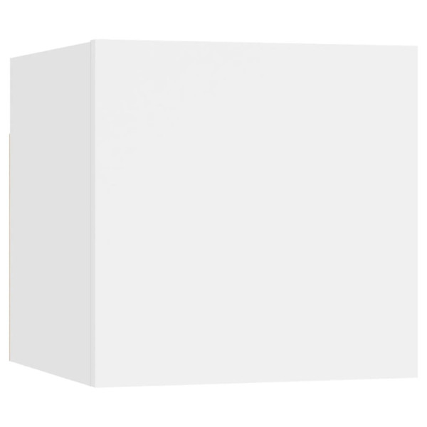 Wisząca szafka telewizyjna biała 30.5x30x30 cm 764557