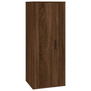 Wisząca szafka telewizyjna brązowy dąb 40×34.5×100 cm 867381 Wisząca szafka telewizyjna brązowy dąb 40×34.5×100 cm 867381