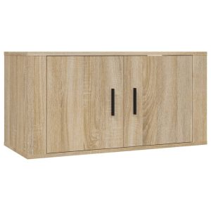 Wisząca szafka telewizyjna dąb sonoma 80×34.5×40 cm 867307 Wisząca szafka telewizyjna dąb sonoma 80×34.5×40 cm 867307