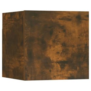 Wisząca szafka telewizyjna przydymiony dąb 30.5x30x30 cm 764558 Wisząca szafka telewizyjna przydymiony dąb 30.5x30x30 cm 764558