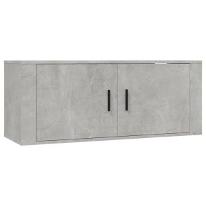 Wisząca szafka telewizyjna szarość betonu 100×34.5×40 cm 867340 Wisząca szafka telewizyjna szarość betonu 100×34.5×40 cm 867340