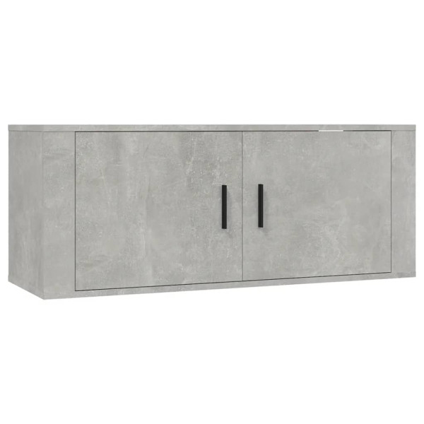 Wisząca szafka telewizyjna szarość betonu 100x34.5x40 cm 867340