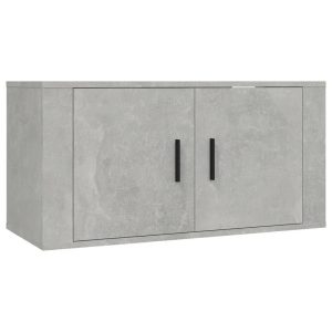Wisząca szafka telewizyjna szarość betonu 80×34.5×40 cm 867339 Wisząca szafka telewizyjna szarość betonu 80×34.5×40 cm 867339