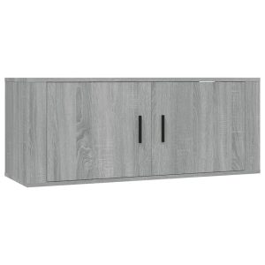 Wisząca szafka telewizyjna szary dąb sonoma 100×34.5×40 cm 867353 Wisząca szafka telewizyjna szary dąb sonoma 100×34.5×40 cm 867353