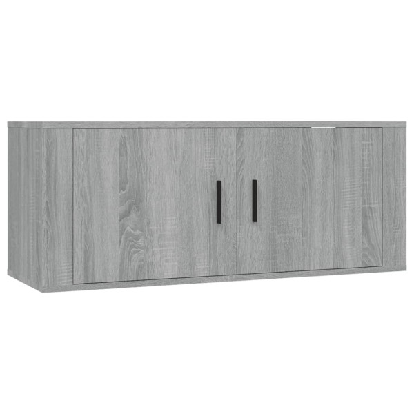 Wisząca szafka telewizyjna szary dąb sonoma 100x34.5x40 cm 867353