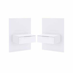 Wiszące szafki nocne (2szt) biały mat 759220 Wiszące szafki nocne (2szt) biały mat 759220