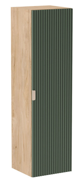 Wiszący słupek łazienkowy ryflowany szałwia + orzech - Elvon 310408