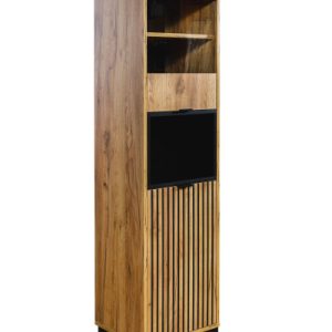 Witryna 1D1W Dąb Craft Złoty/Czarny stylowa i wytrzymała 787364