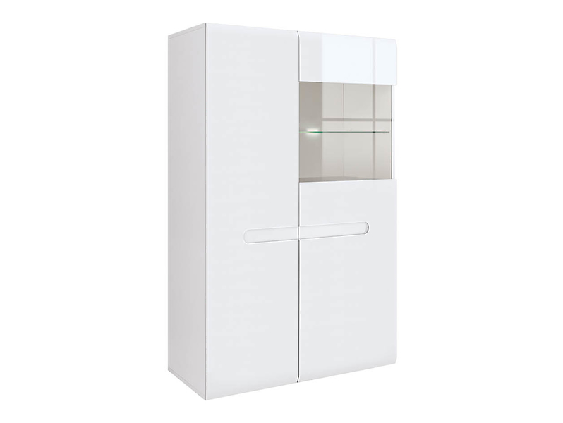 Witryna Azteca Trio 90 cm z 2 drzwiami biały połysk 29617