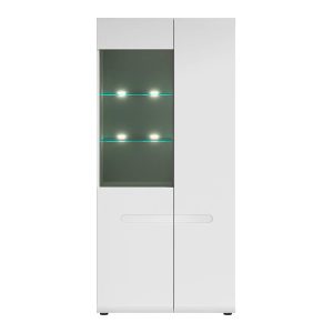 Witryna Azteca Trio 90 cm z 2 drzwiami biały połysk 29611 Witryna Azteca Trio 90 cm z 2 drzwiami biały połysk 29611